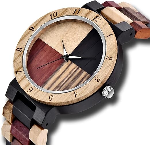 EcoTime Bamboo & Wood Men’s Watch