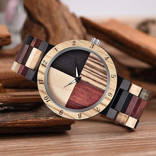 EcoTime Bamboo & Wood Men’s Watch