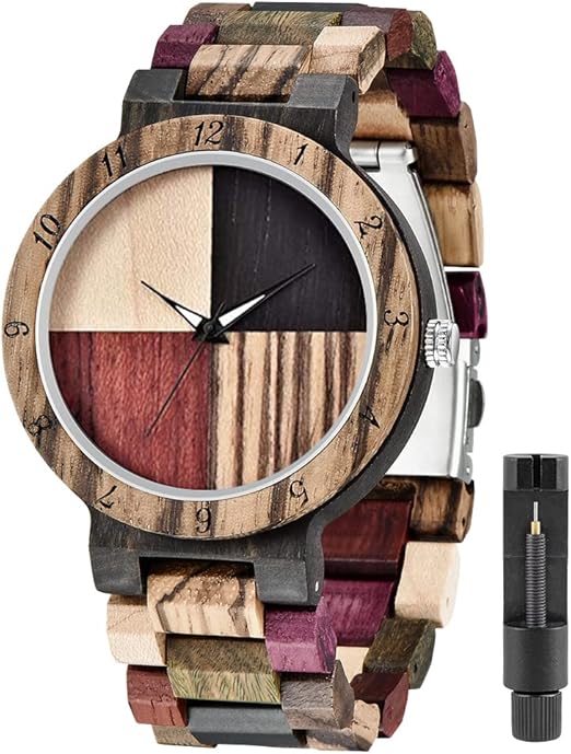 EcoTime Bamboo & Wood Men’s Watch