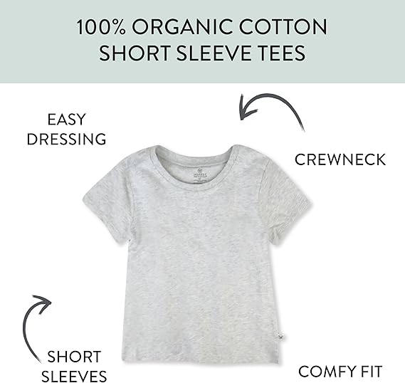 EcoWear Organic Cotton T-Shirt Multipack Unisex (5pcs per pack)