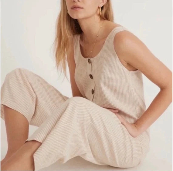 EcoCoast Hemp Stripe Jumpsuit (Women’s)